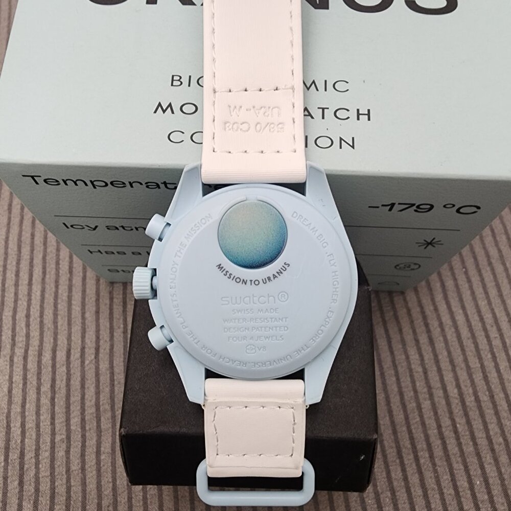 Swatch X Omega Bioceramic Moonswatch Mission To The Uranus Watch - Picture 2 of 4